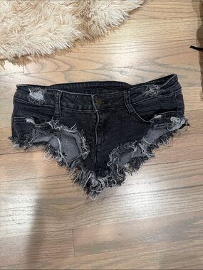 Micro Distressed Denim Women’s Shorts